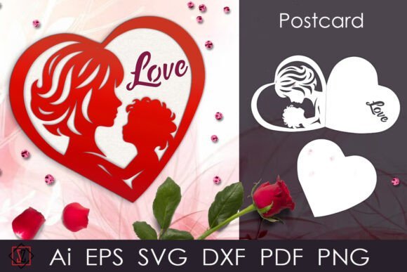 Tarjeta De Corazon Para Mama Creativo Digital